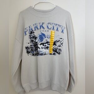 State of Mind Gray Park City Crewneck Sweater